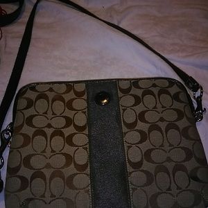 Brown coach purse